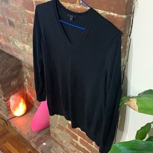 Classic COS Black V-Neck Sweater
